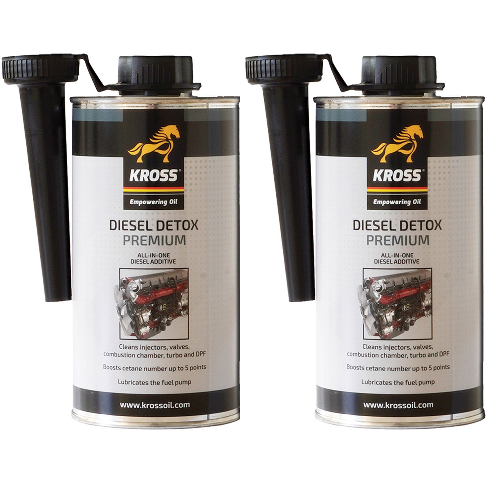 Pachet 2 x Aditiv Kross Diesel Detox Premium 500 ml