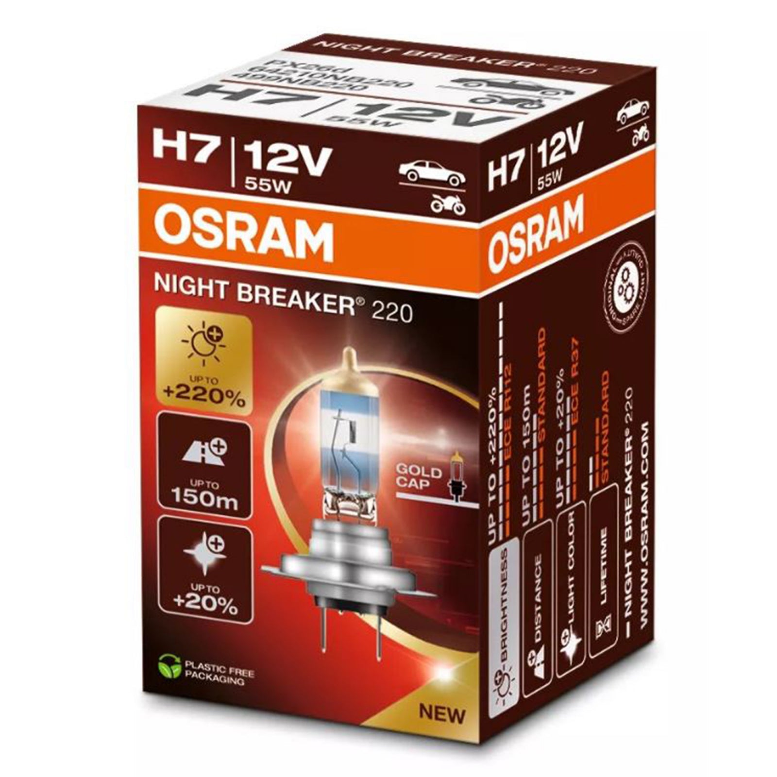 Bec halogen H7 12V Osram Night Breaker 220%