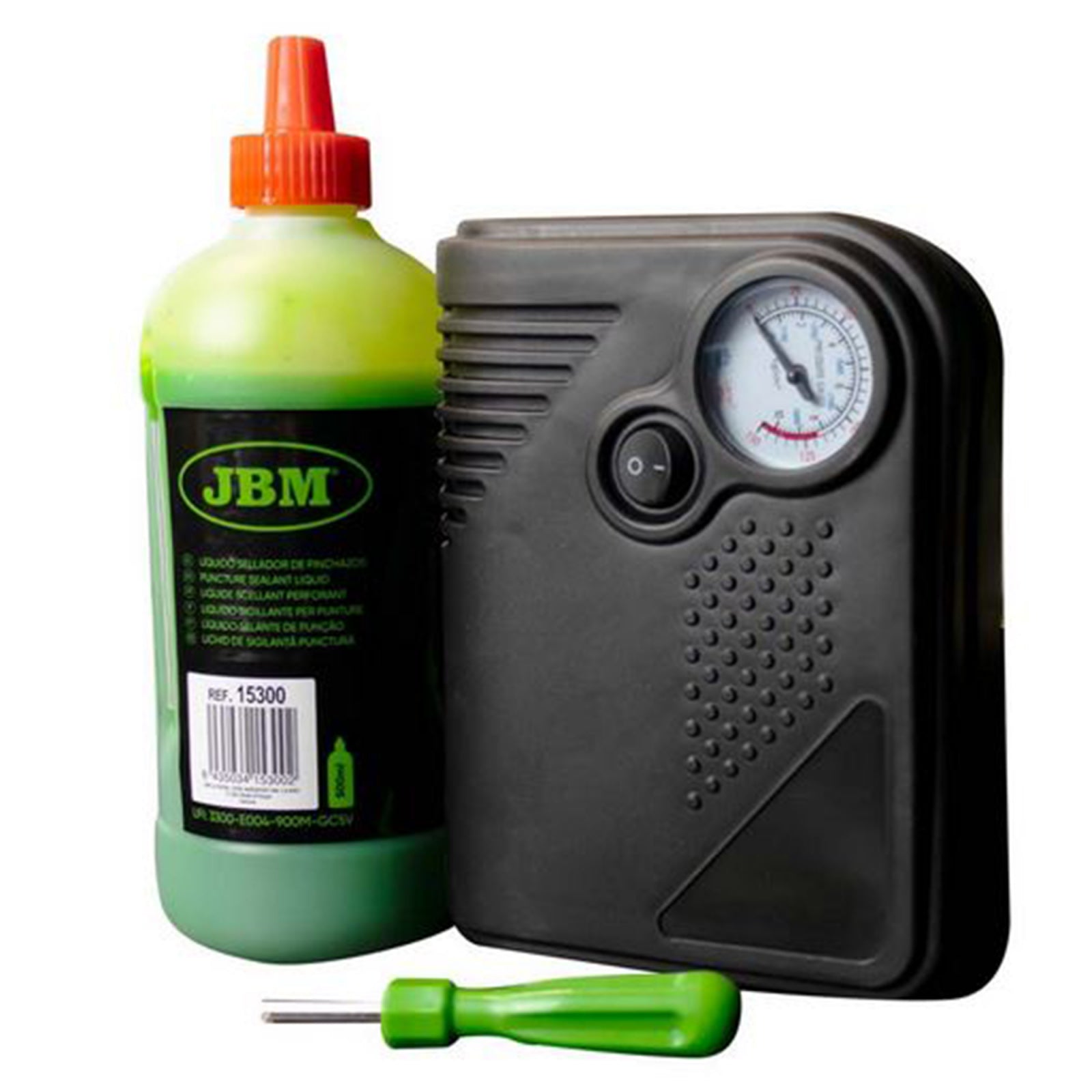 Kit JBM by MTR reparatie anvelope - lichid, compresor si dispozitiv desfacere valve