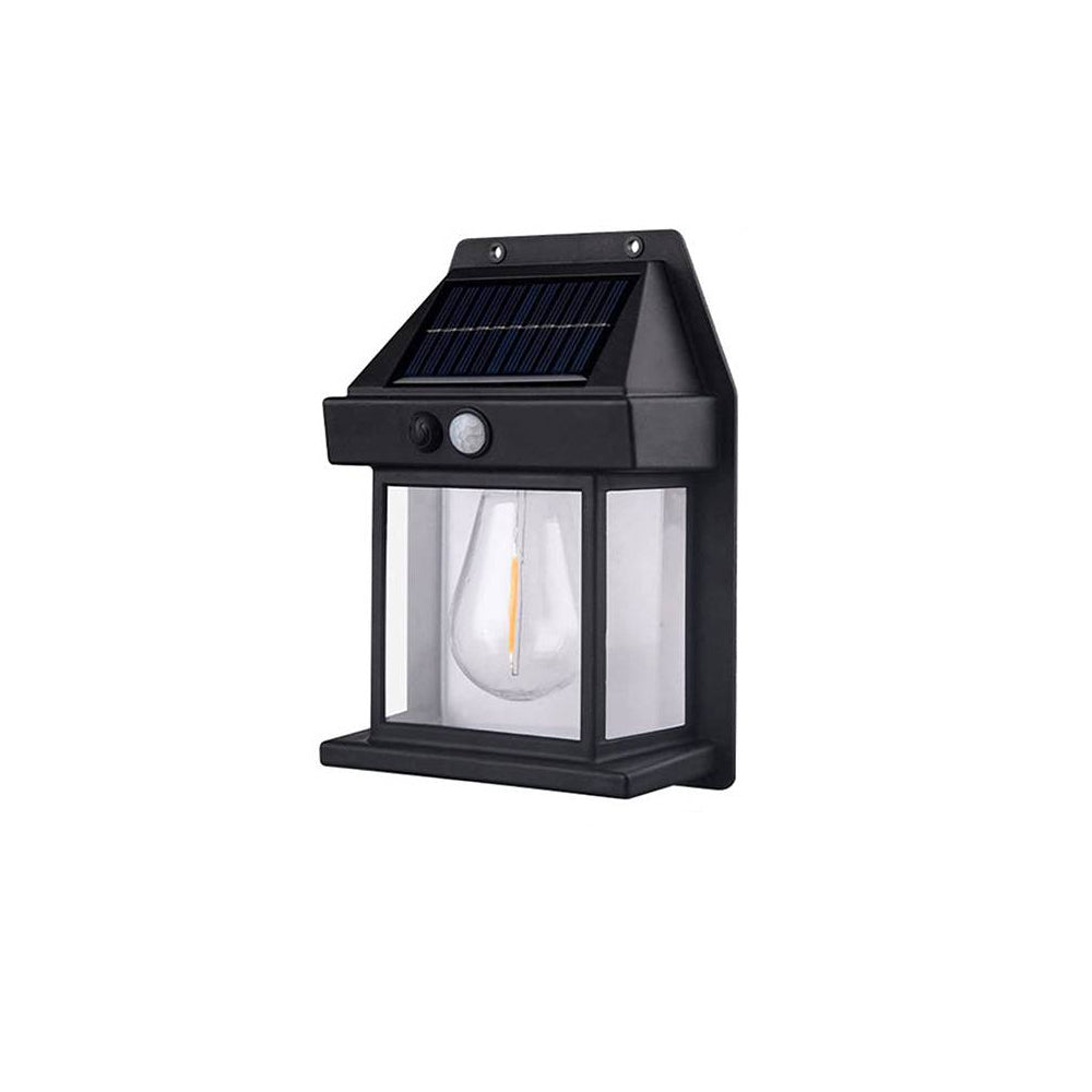 Lampa solara LED cu senzor de miscare si lumina 3W negru