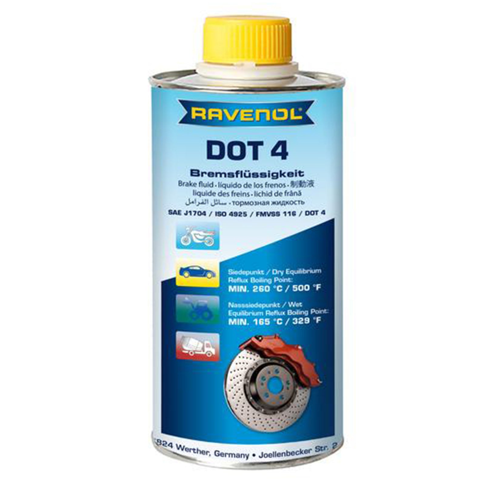 Lichid de frana Ravenol DOT4 0.5 l