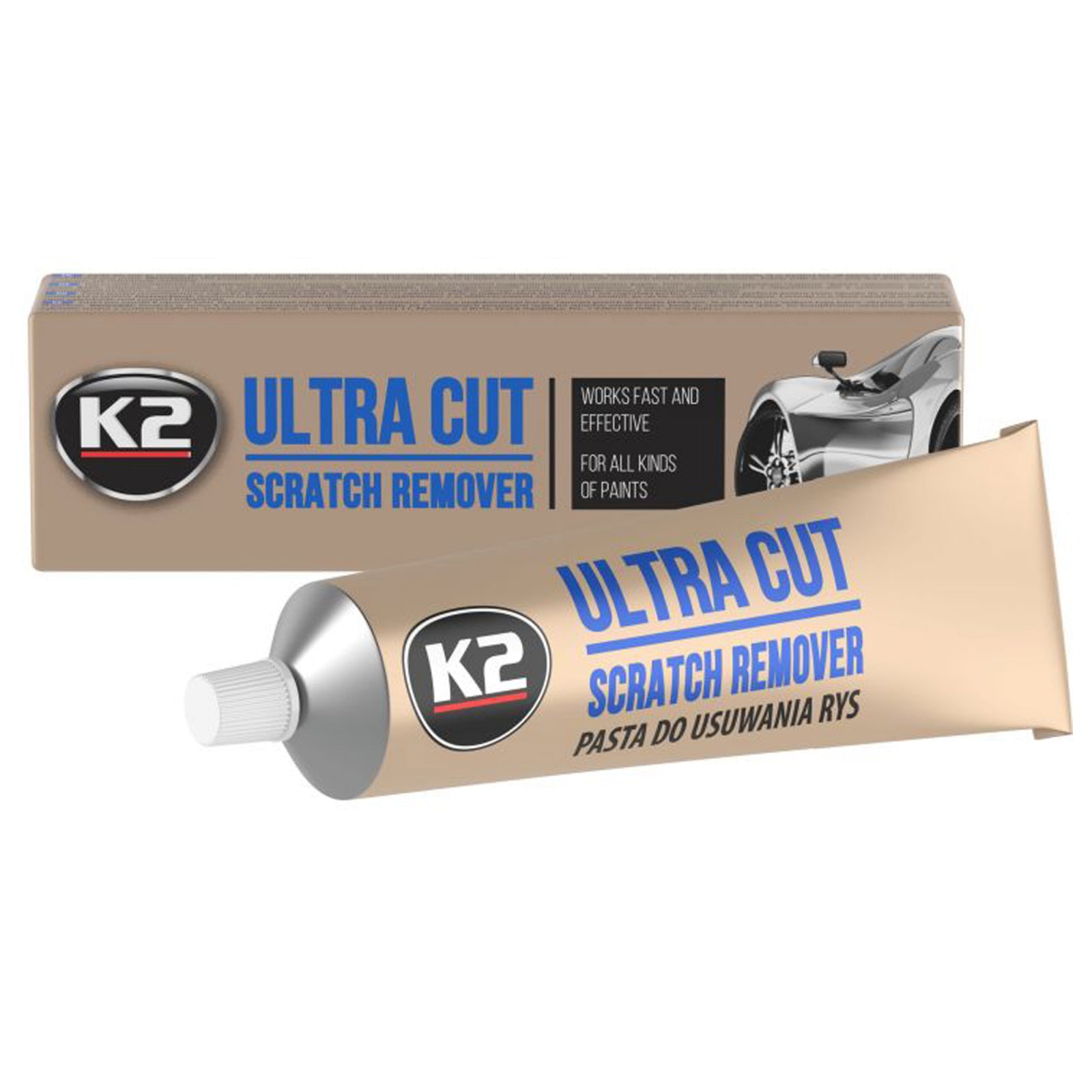 Pasta polish K2 Ultra Cut pentru vopsea 100g