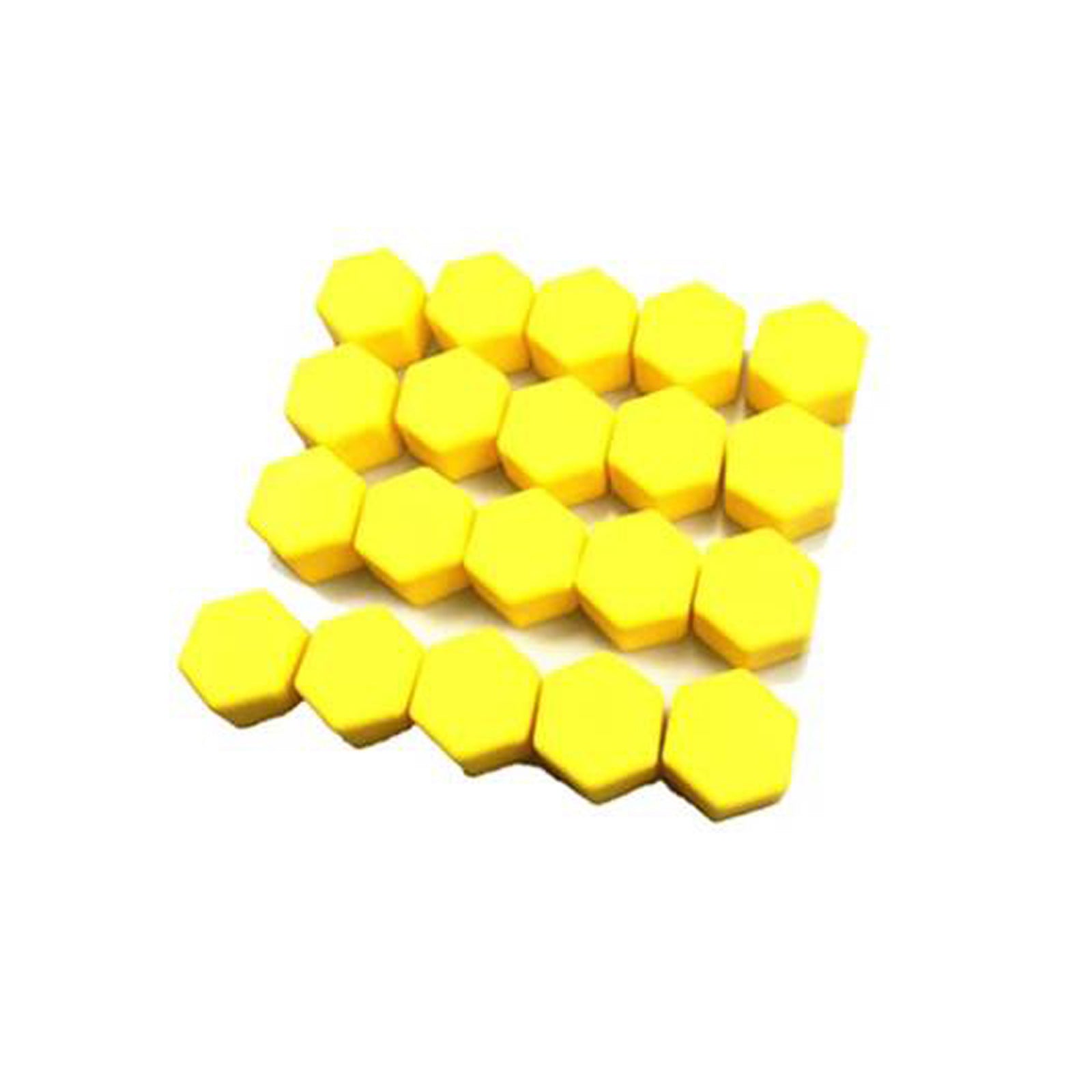 Set x 20 capace prezoane 17mm, rezistente pana la 300 grade C, silicon galben