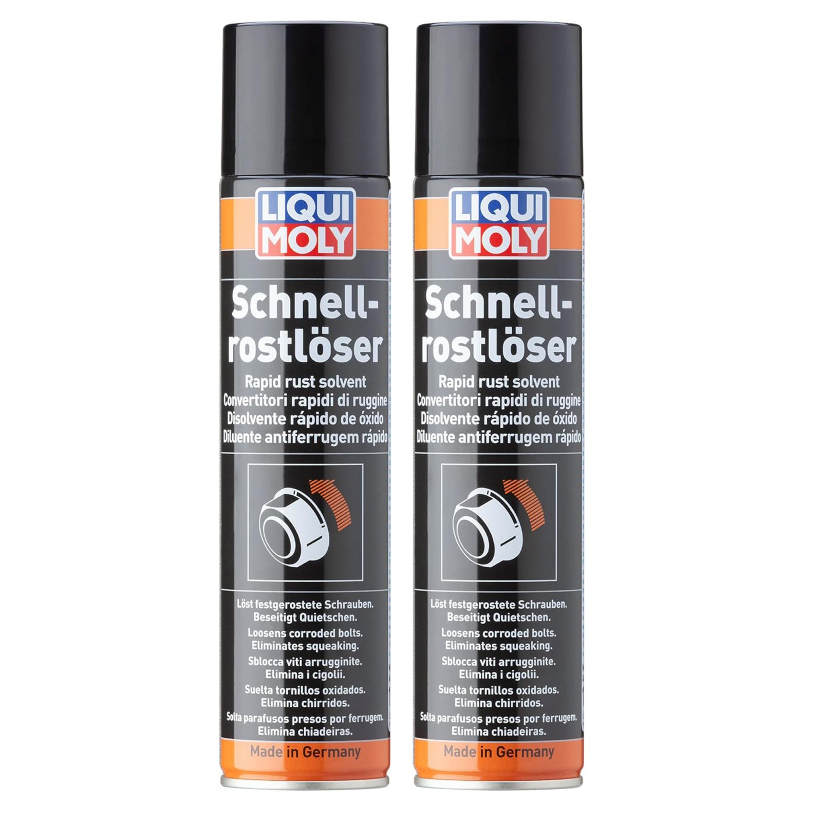 Pachet 2 x Spray Liqui Moly pentru îndepărtarea ruginii cu efect rapid 300 ml