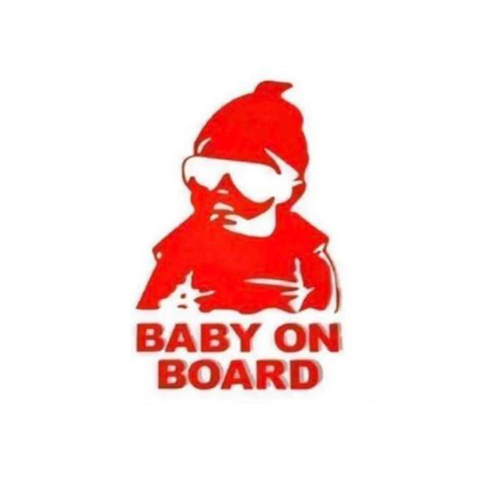 Sticker autocolant Baby on Board, rosu