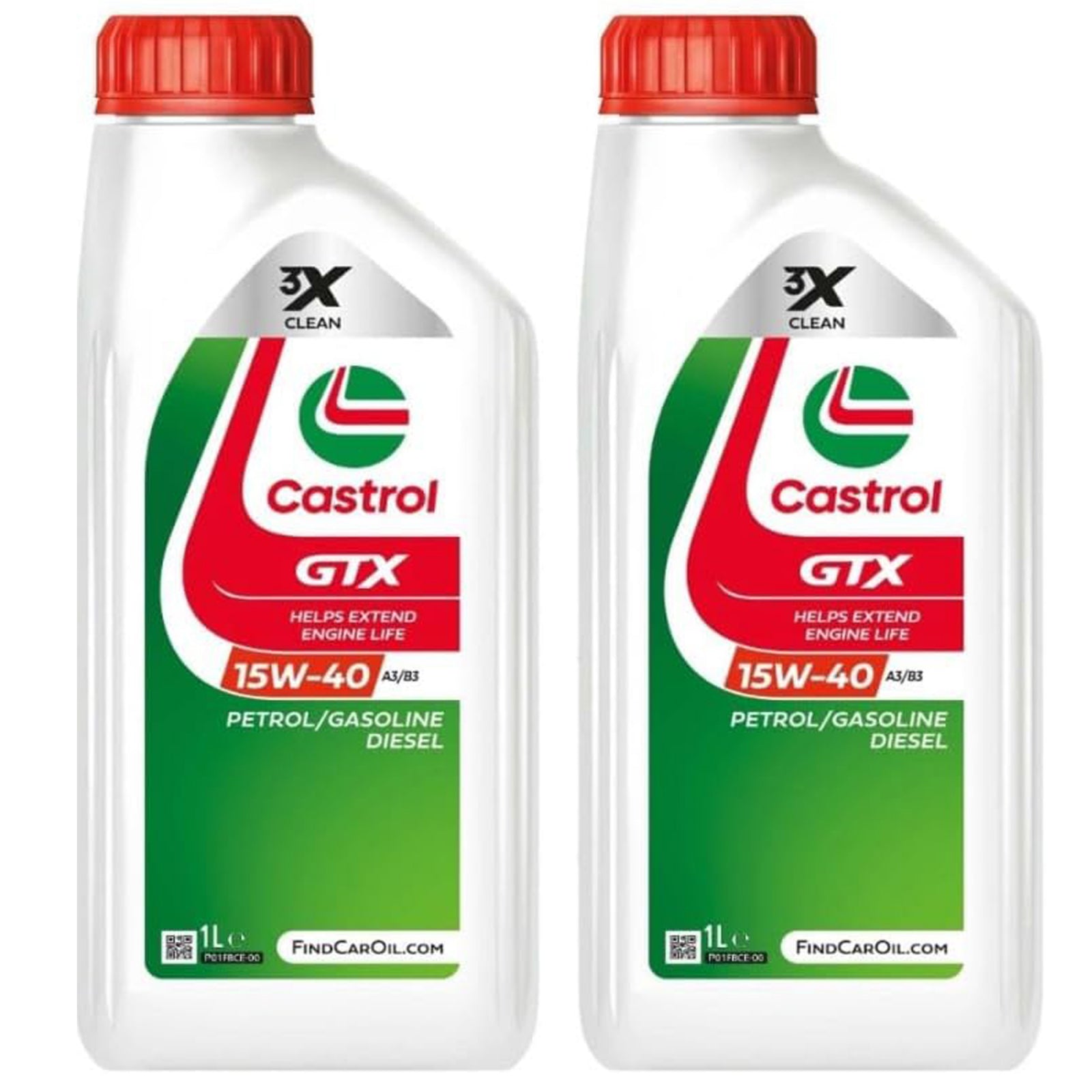 Pachet 2 litri Ulei Castrol GTX 15W40 A3/B3