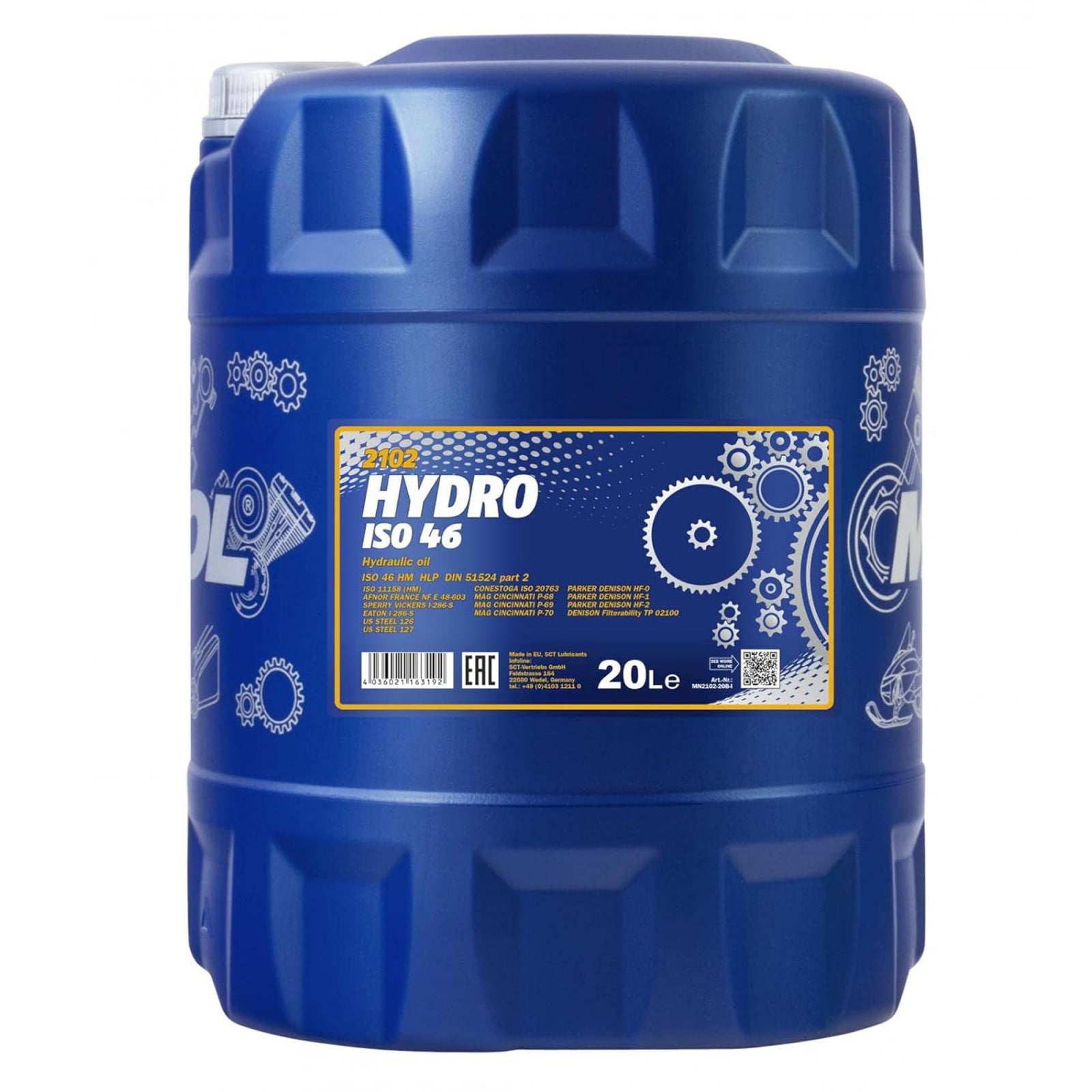 Ulei Mannol Hydro ISO HLP 46 20 litri